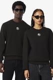 Lacoste Unisex Sweatshirt Bisiklet Yaka Pamuklu Sweatshirt Siyah