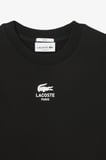 Lacoste Unisex Sweatshirt Bisiklet Yaka Pamuklu Sweatshirt Siyah