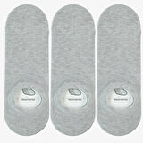 Lacoste Soft Ribbing High Stretch Reinforced Heels and Tips 3-pack Sock Unisex Babet Çorap 3 Lü Gri