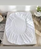 AY Home %100 Pamuklu 100 x 200 Su Geçirmez Alez Beyaz