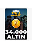 34.000 Zula Altın