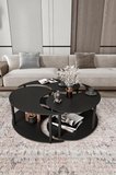YİN YANG UNITY SERENITY ORTA SEHPA 3 LÜ SİYAH-100 CM