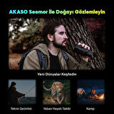 Akaso Seemor-200 4K Tam Renkli Video Kayıt Özellikli Gece Görüş Dürbünü, 3'' Ekran, AI-ISP Teknolojisi ile 3280 FT Görüntüleme Aralığı,16X Dijital Zoom, App Kontrollü
