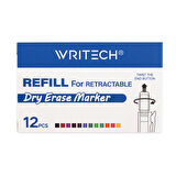 WRITECH W-709 BASMALI TAHTA KALEM REFILL YEŞİL - 12'Lİ KUTU