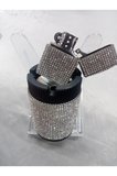 Gümüş Taşlı Alüminyum Küllük ve Zippo Çakmak