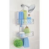 BANYO DUŞ RAFI DUŞ HORTUMUNA ASILABİLİR VANTUZLU BENEKLİ MODEL 25X13X55CM