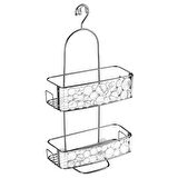 BANYO DUŞ RAFI DUŞ HORTUMUNA ASILABİLİR VANTUZLU BENEKLİ MODEL 25X13X55CM
