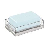 SABUNLUK MODERN GÜMÜŞ TASARIMLI AKRİLİK 12X8X3CM