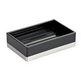 SABUNLUK MODERN SİYAH TASARIM 12X8X3CM