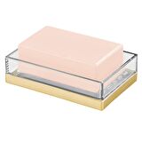 SABUNLUK MODERN ALTIN TASARIMLI AKRİLİK 12X8X3CM