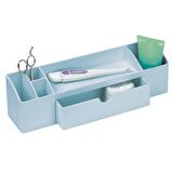 KOZMETİK,MAKYAJ ORGANİZER ÇEKMECELİ MAVİ 30X12X9CM
