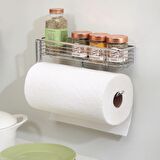 KAĞIT HAVLULUK VE MALZEME SEPETİ BİRARADA TEZGAH ALTI VE DUVAR MONTAJLI 30x8x13cm