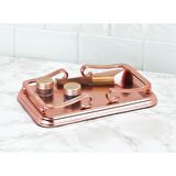 KOZMETİK,MAKYAJ ORGANİZERİ BAKIR RENKLİ 25X16X5CM