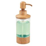 SIVI SABUNLUK BAMBU KAPLAMALI AKRİLİK 8X8X21CM 400ML