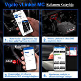 VLinker MC + 4.0 ELM327 OBD2 Araç Teşhis Cihazı Bluetooth