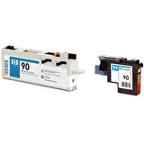 Hp C5055A (90) Mavi Orjinal Baskı Kafası Ve Kafa Temizleyici