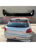 peugeot 206 hb 1998.2006 plastik parlak siyah boyalı spoiler