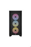 Corsair 3000D RGB CC-9011255-WW Fanlı Siyah ATX Oyuncu Kasası