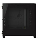 CORSAIR CORSAIR CC-9011204-WW ICUE 4000X RGB TEMPERLI CAM YAN PANEL MID TOWER BILGISAYAR KASASI SIYAH