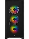 Corsair BKC-1204 iCUE 4000X RGB Tempered Glass Mid-Tower Siyah Bilgisayar Kasa CC-9011204-WW OUTLET