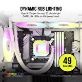 CORSAİR İCUE H100İ ELİTE XT 240MM 2 X AF140 RGB FAN SIVI İŞLEMCİ SOĞUTUCUSU BEYAZ (CW-9060072-WW)