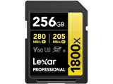 LEXAR 256GB LSD1800256G-BNNNG SD Professional 1800X SDXC UHS-II Kart Up To 280MB/S Okuma 210MB/S Yazma Hafıza Kartı
