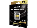 LEXAR 512GB LCXEXPR512G-Rneng Cf-Exp Professional Cfexpress Type-B Kart Up To 1750MB/S Okuma 1500MB/S Yazma Hafıza Kartı
