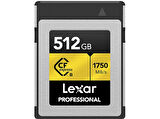 LEXAR 512GB LCXEXPR512G-Rneng Cf-Exp Professional Cfexpress Type-B Kart Up To 1750MB/S Okuma 1500MB/S Yazma Hafıza Kartı