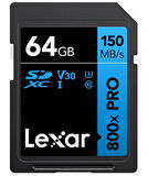 Lexar LSD0800P064G-BNNNG 64 GB SDXC 160Mb/s C10 V30 U3 SD Kart