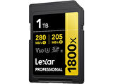 LEXAR 1TB LSD1800001T-BNNNG SD Professional 1800X SDXC UHS-II Kart Up To 280MB/S Okuma 210MB/S Yazma Hafıza Kartı