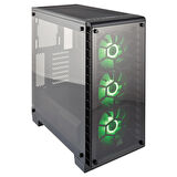 Corsair Crystal 460X CC-9011101-WW 3 Fanlı Siyah ATX Oyuncu Bilgisayar Kasası