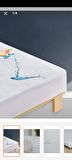 AY Home Pamuklu Fitted 100 x 200 Su Geçirmez Alez Beyaz