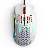 Glorious Model D GLRGD-GWHITE 12000 DPI 6 Tuş RGB Optik Parlak Beyaz Kablolu Gaming (Oyuncu) Mouse