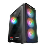 Rampage Compact RGB 4 Fanlı 750 W ATX Oyuncu Kasası