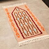 Bi.Te Rich Kilim Seccade - 123 x 64 cm - Kök Boya - El İşçiliği (S005)