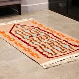 Bi.Te Rich Kilim Seccade - 123 x 64 cm - Kök Boya - El İşçiliği (S005)