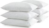 6 Lİ YASTIK SET BONCUK SİLİKON ANTİALRJİK ANTİBAKTERIYAL 800 GRAM DİŞ KUMAŞ 100%PAMUKLU 50X70CM EBAT