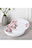Opal Servis Tabak Rose Desen 25.3 cm 6 Adet