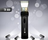 Powertec TR-800 8 Başlıklı Şarjlı Kuru Saç-Sakal Çok Amaçlı Tıraş Makinesi 
