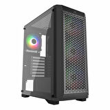 PowerBoost PB-PS5847B 600W 80+ USB 3.2 LED ATX Mid Tower Siyah Kasa