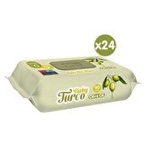 Baby Turco Zeytinyağlı Alkolsüz 24 x 90 Yaprak 24 Paket Islak Mendil