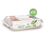 Baby Turco Softcare Aloe Vera Islak Bebek Havlusu 12x90 Yaprak