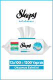 Sleepy Ocean Yüzey Temizlik Havlusu&Mendili Okyanus Ferahlığı 12x100 (1200 Yaprak)