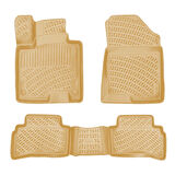 Rizline Kia Sportage Cool/Elegance 2022 Sonrası İle Uyumlu 3D Havuzlu Paspas Bej