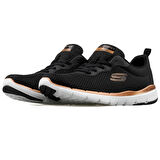  Skechers Flex Appeal 3.0 With Air-Cooled Memory Foam Womens Sneaker Hafızalı Taban Günlük Spor Ayakkabı Siyah