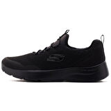 Skechers Dynamight 2.0-Real Smooth Memory Foam Womens Sneaker Black Lastik Bağcıklı Hafızalı taban Kadın Günlük Spor Ayakkabı Siyah
