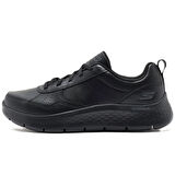 Skechers Go Walk Flex-Steady Up Mens Leather Sneaker Hakiki Deri Erkek Günlük Spor Ayakkabı Siyah
