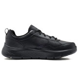 Skechers Go Walk Flex-Steady Up Mens Leather Sneaker Hakiki Deri Erkek Günlük Spor Ayakkabı Siyah