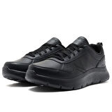 Skechers Go Walk Flex-Steady Up Mens Leather Sneaker Hakiki Deri Erkek Günlük Spor Ayakkabı Siyah