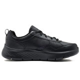 Skechers Go Walk Flex-Steady Up Mens Leather Walking Shoes Hakiki Deri Erkek Yürüyüş Ayakkabısı Siyah